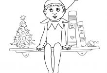 220x150 Projects Design Elf On The Shelf Coloring Pages Boy Printable