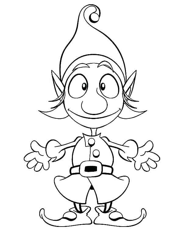 Elf Coloring Pages Free Printable Elf Coloring Pages Free Elf 600x775 Elf Coloring Pages Free Printable Elf Coloring Pages Free Elf