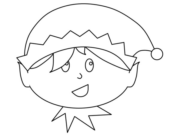 Little Boy Christmas Elf Print Coloring Pages Free Printable 600x450 Little Boy Christmas Elf Print Coloring Pages Free Printable