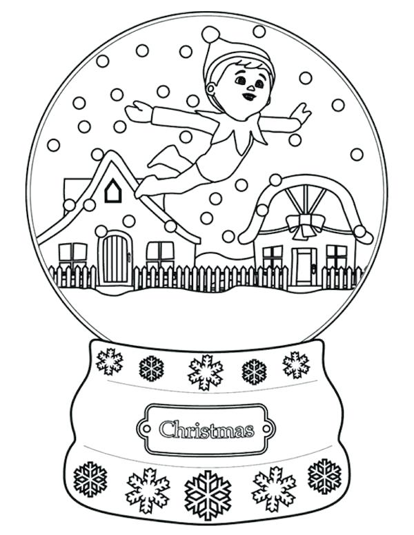 Christmas Elf Coloring Pages Free Elf On A Shelf Coloring Page 600x775 Christmas Elf Coloring Pages Free Elf On A Shelf Coloring Page