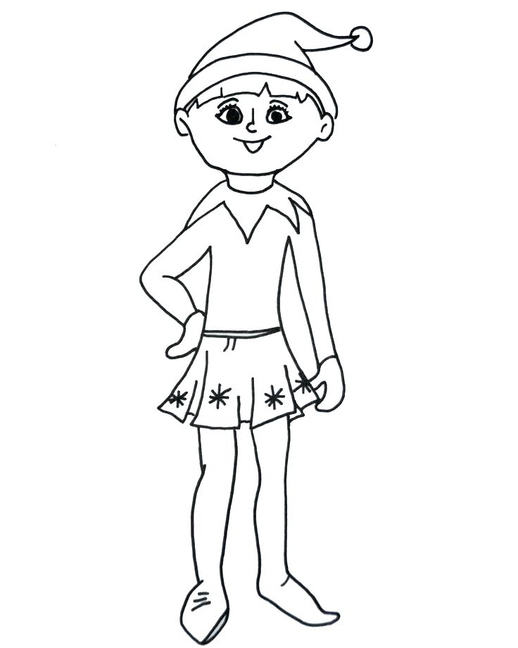 736x920 Elf Coloring Page An Old Elf Coloring Page Free Girl Elf Coloring