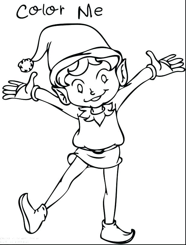 618x816 Girl Elf Coloring Pages