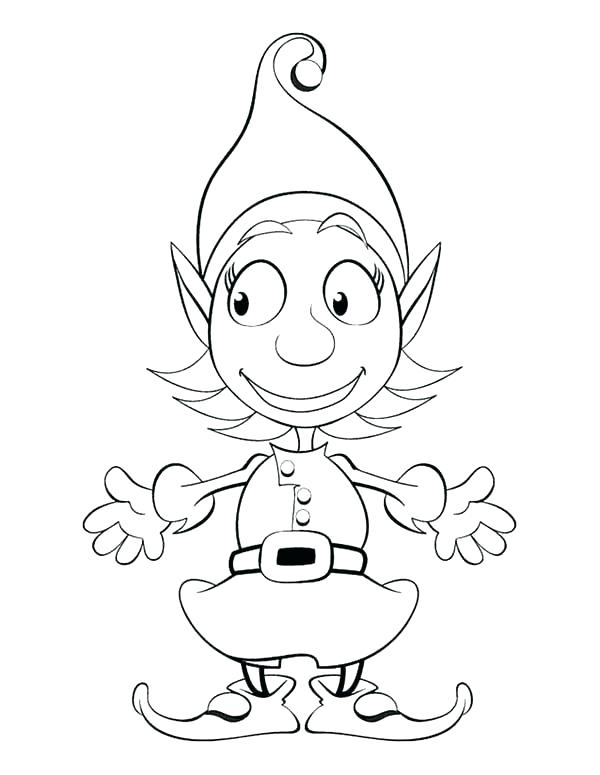 600x775 Free Printable Elf Coloring Pages Elves Coloring Pages Free Elf