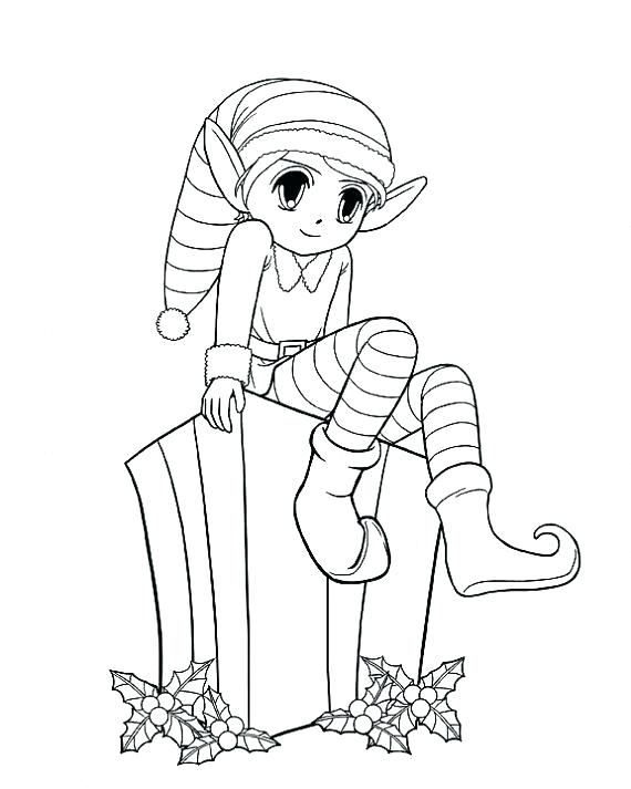 570x713 Elf Coloring Pages Elf Printable Coloring Pages Elf Coloring Pages