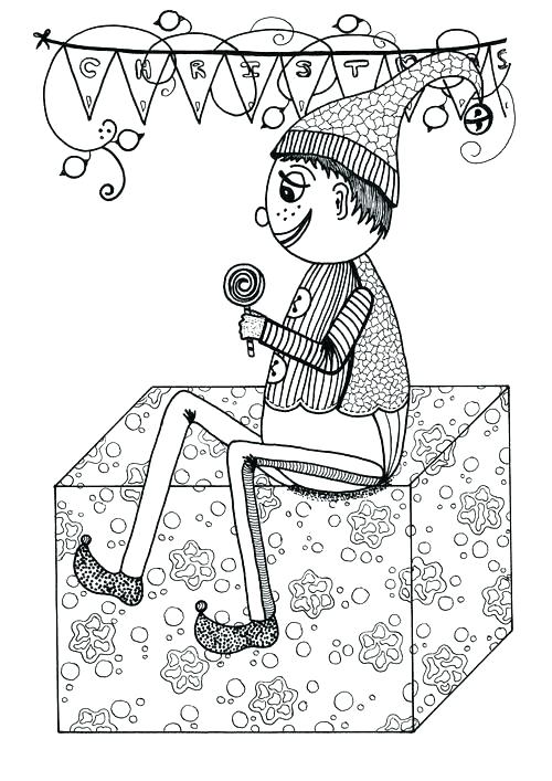 Elf Printable Coloring Pages Elf On The Shelf Printable Coloring 500x707 Elf Printable Coloring Pages Elf On The Shelf Printable Coloring
