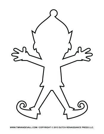 Elf Coloring Pages Printable 350x453 Elf Coloring Pages Printable