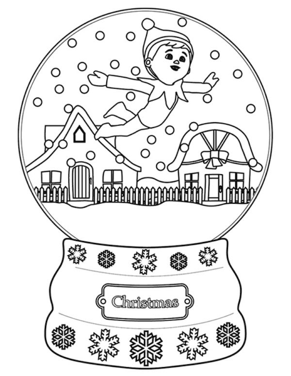 Christmas Coloring Pages Elves, Shelves And Free 600x775 Christmas Coloring Pages Elves, Shelves And Free