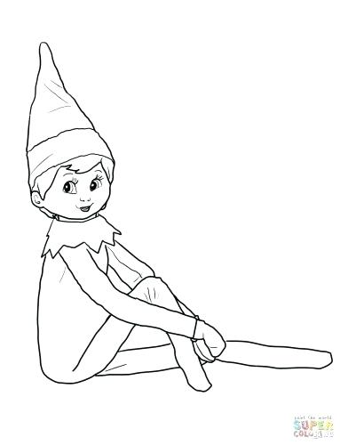 Christmas Elf Coloring Pages Coloring Book Elf Pages Page 4 383x500 Christmas Elf Coloring Pages Coloring Book Elf Pages Page 4