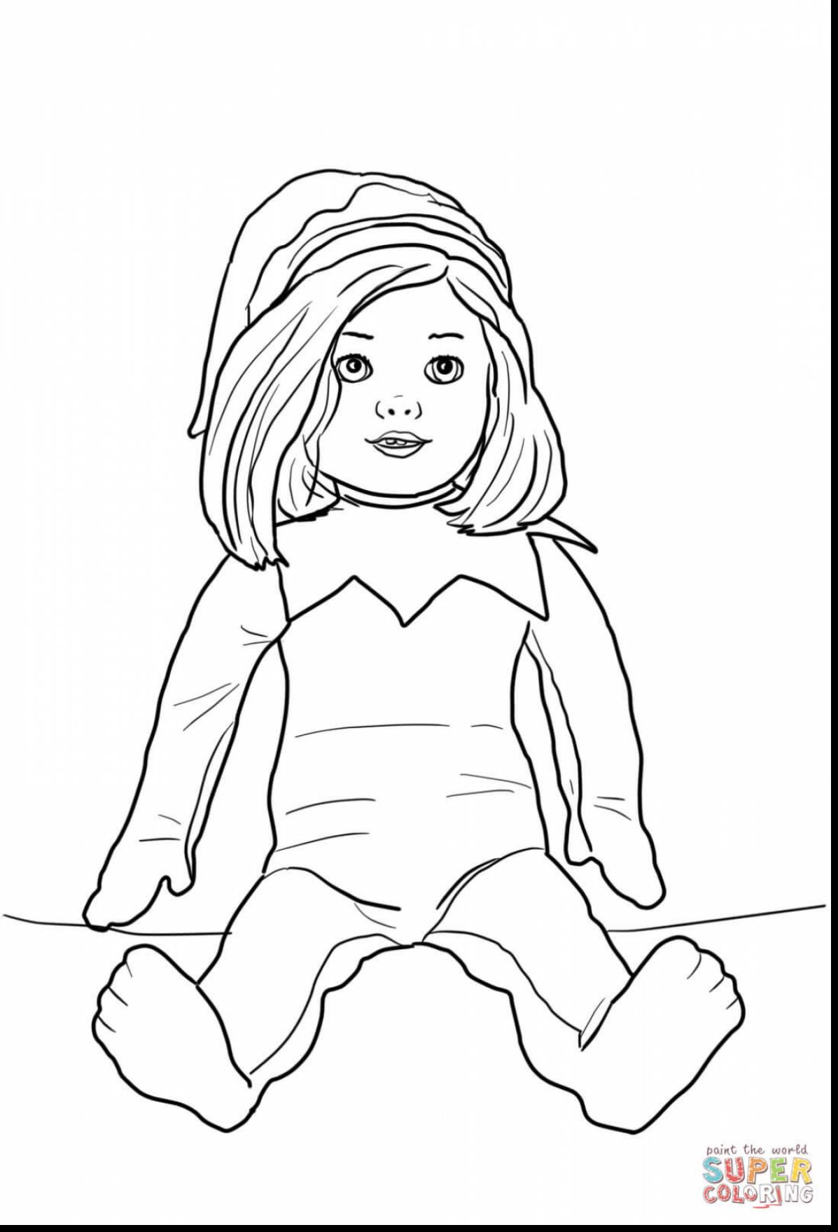 With Elf On The Shelf Girl Coloring Pages 1197x1760 With Elf On The Shelf Girl Coloring Pages