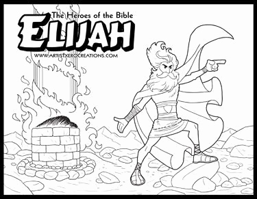 375x291 Elijah Coloring Pages For Sunday School Photograph Generous Elisha