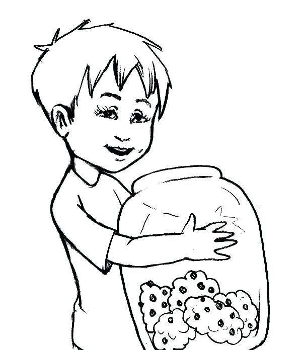 600x696 Elisha Coloring Pages Kid Hug Yummy Cookie Jar Coloring Pages