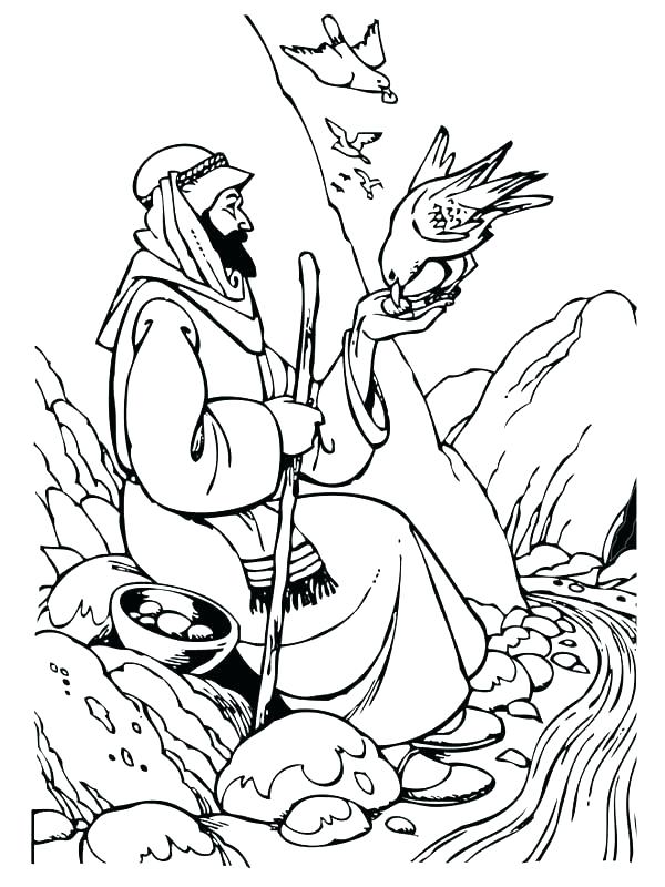 600x800 Elijah Coloring Page Coloring Page And The Widow Coloring Page