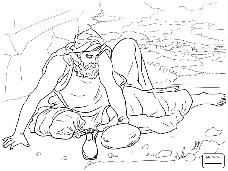 768x576 Elijah Coloring Pages For Sunday School Fresh Ahab And Prophets