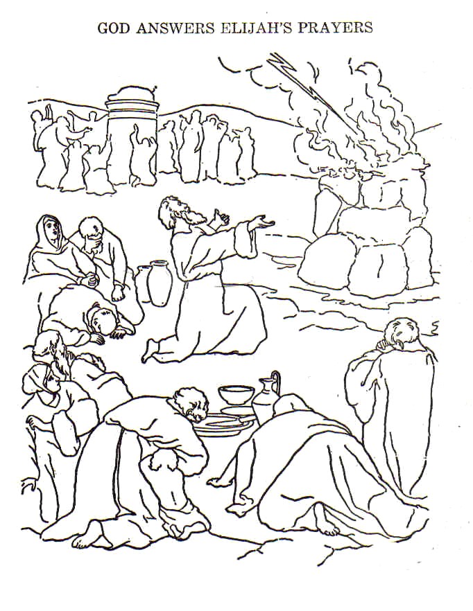 682x882 Elijah Coloring Pages Christian Images In My Treasure Box
