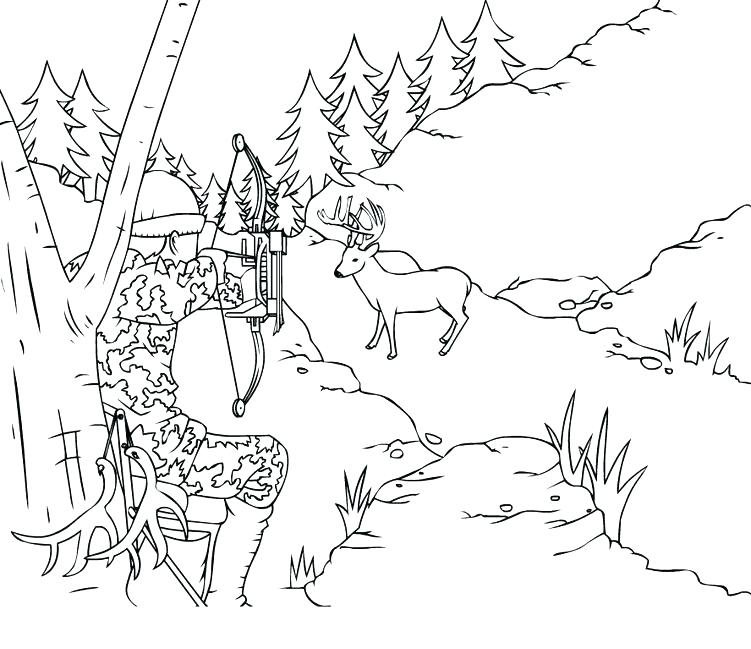 751x649 Elk Coloring Pages Elk Coloring Page Elk Hunting Coloring Pages