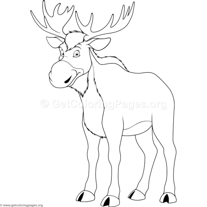 700x700 Elk Coloring Pages