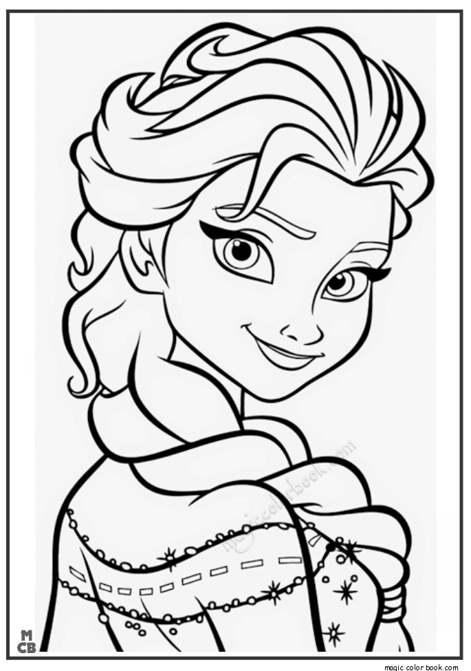 Frozen Ella Disney Coloring Pages Free Online 685x975 Frozen Ella Disney Coloring Pages Free Online