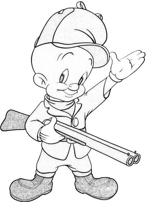Elmer Fudd Printable Taz Wanted Elmer Fudd Character Coloring 486x667 Elmer Fudd Printable Taz Wanted Elmer Fudd Character Coloring