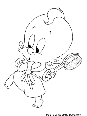 Printable Baby Looney Tunes Baby Elmer Coloring Pages Coloring 283x377 Printable Baby Looney Tunes Baby Elmer Coloring Pages Coloring