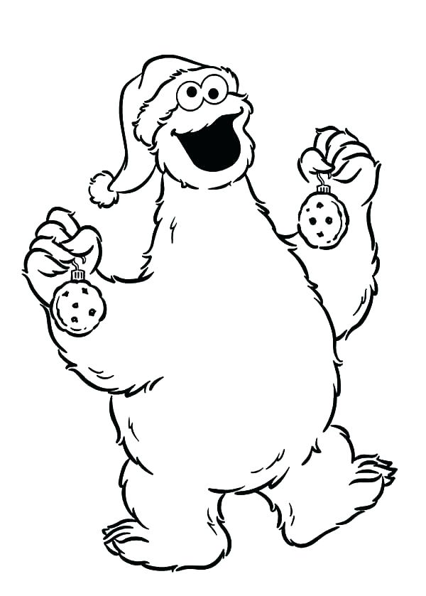600x839 Elmo And Cookie Monster Coloring Pages To Print Printable For Kids