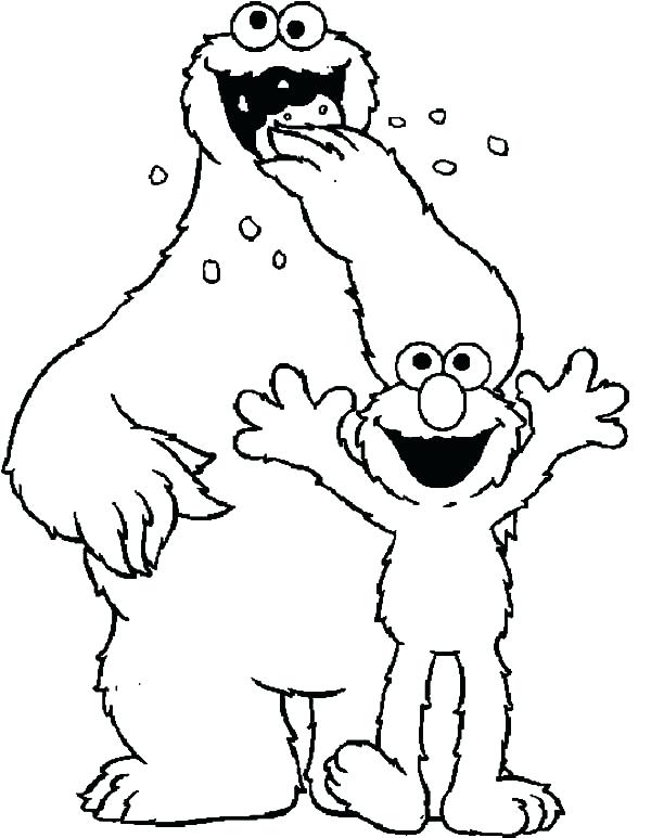 600x773 Elmo Coloring Page Cookie Monster And Coloring Pages Free