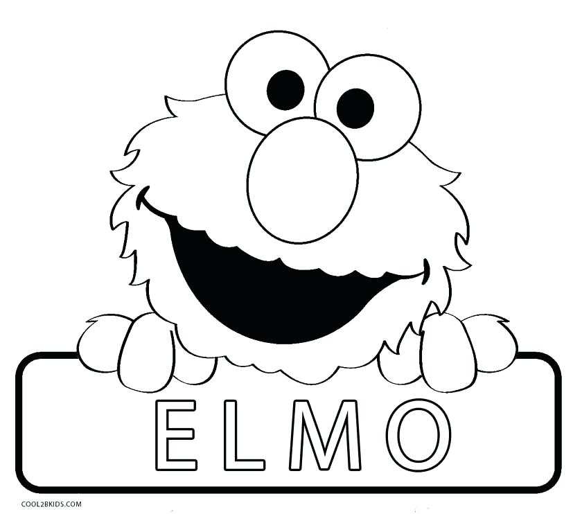 827x742 Elmo Coloring Books