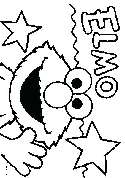 421x600 Elmo Coloring Page