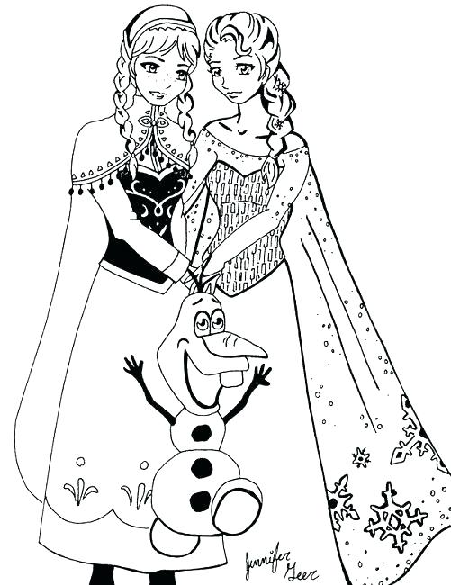 501x650 Elsa And Anna Coloring Also Coloring Page And Coloring Pages