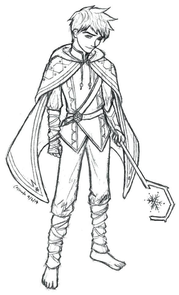 585x960 Elsa And Jack Frost Coloring Pages Prince Jack Frost Elsa And Jack