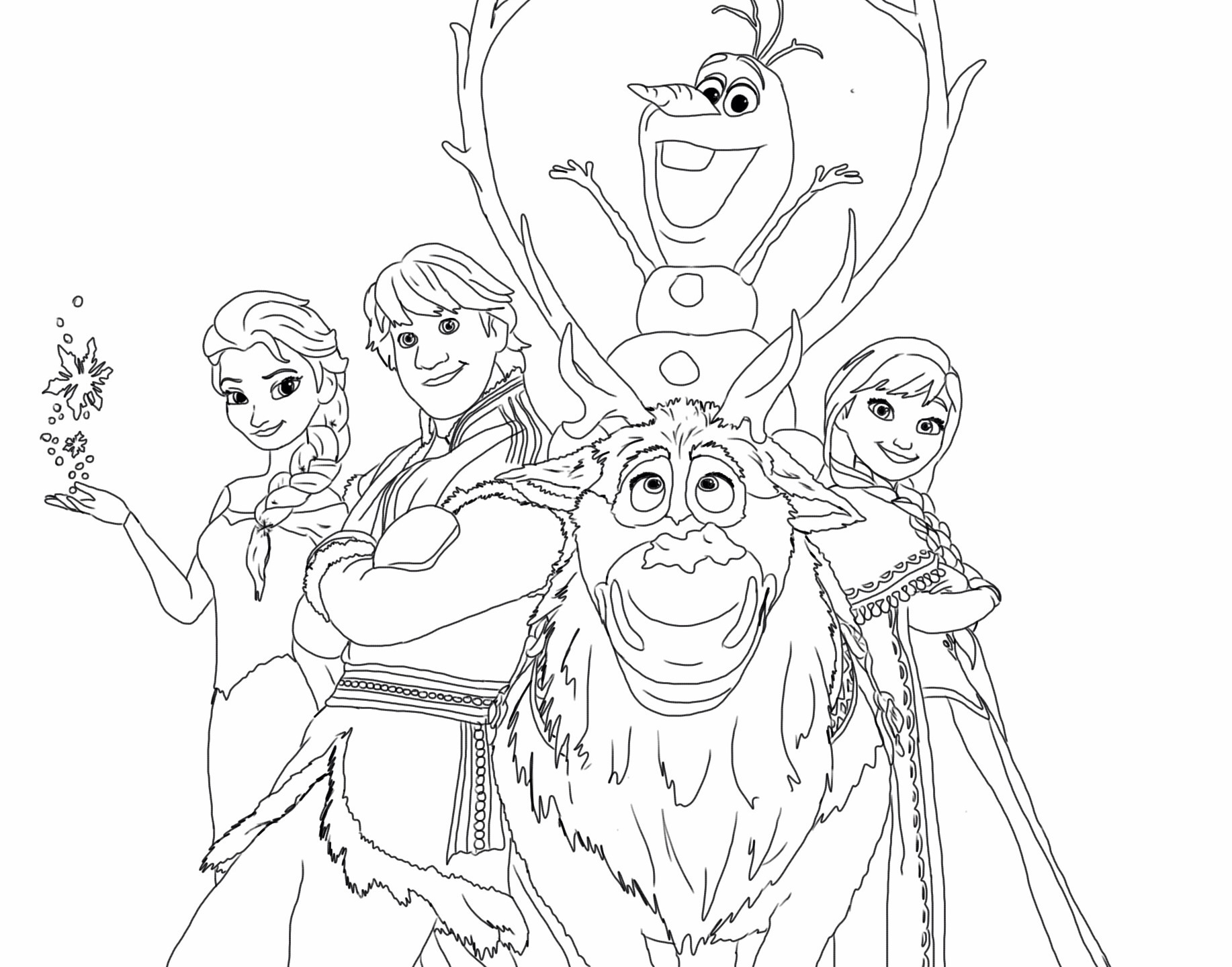 1834x1439 New Coloring Pages Of Elsa And Jack Frost