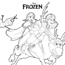 220x220 Elsa Amp Olaf Coloring Pages