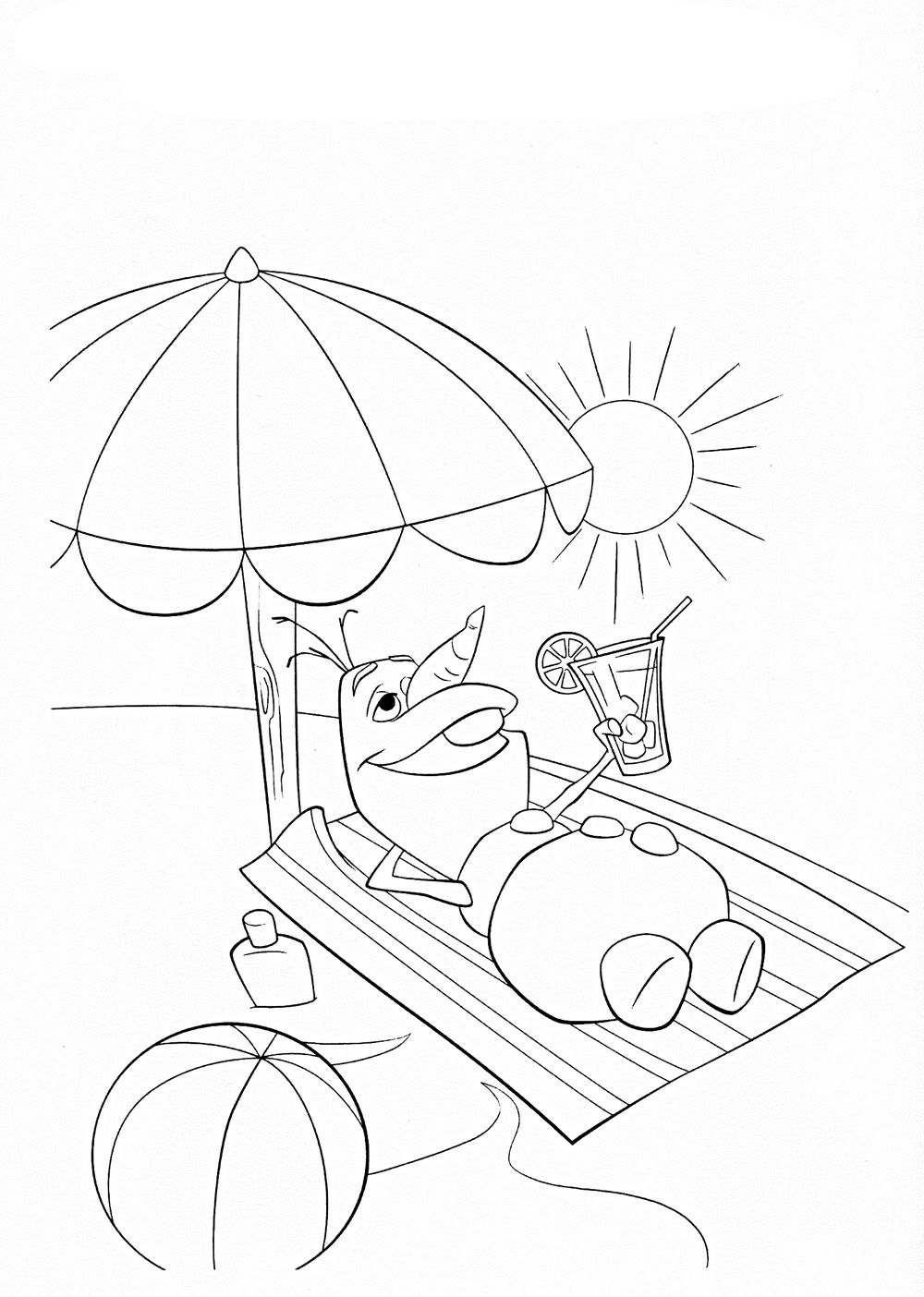 1000x1404 Frozen Olaf Coloring Pages