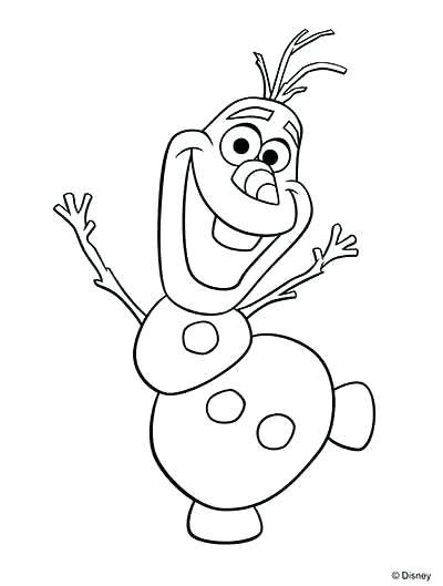 400x529 Olaf Coloring Sheet