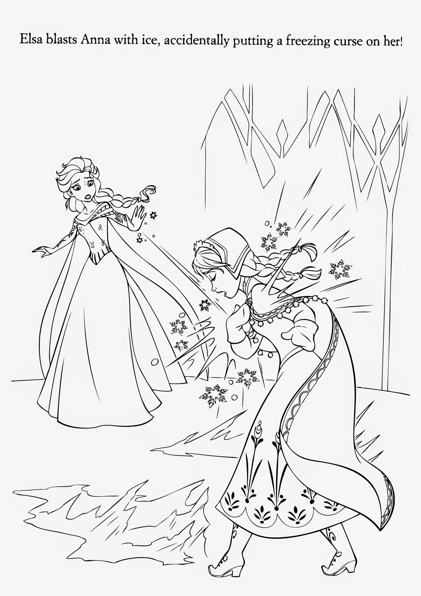 Elsa Castle Coloring Page at GetColoringscom Free