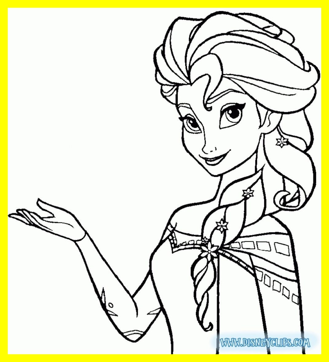 1070x1177 Awesome Colouring Pages Frozen Elsa Coloring Printable Of All