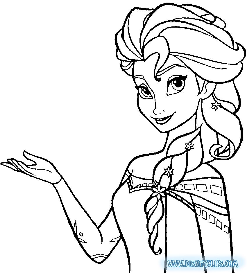 Elsa Coloring Pages Free Printable at GetColorings.com | Free printable ...