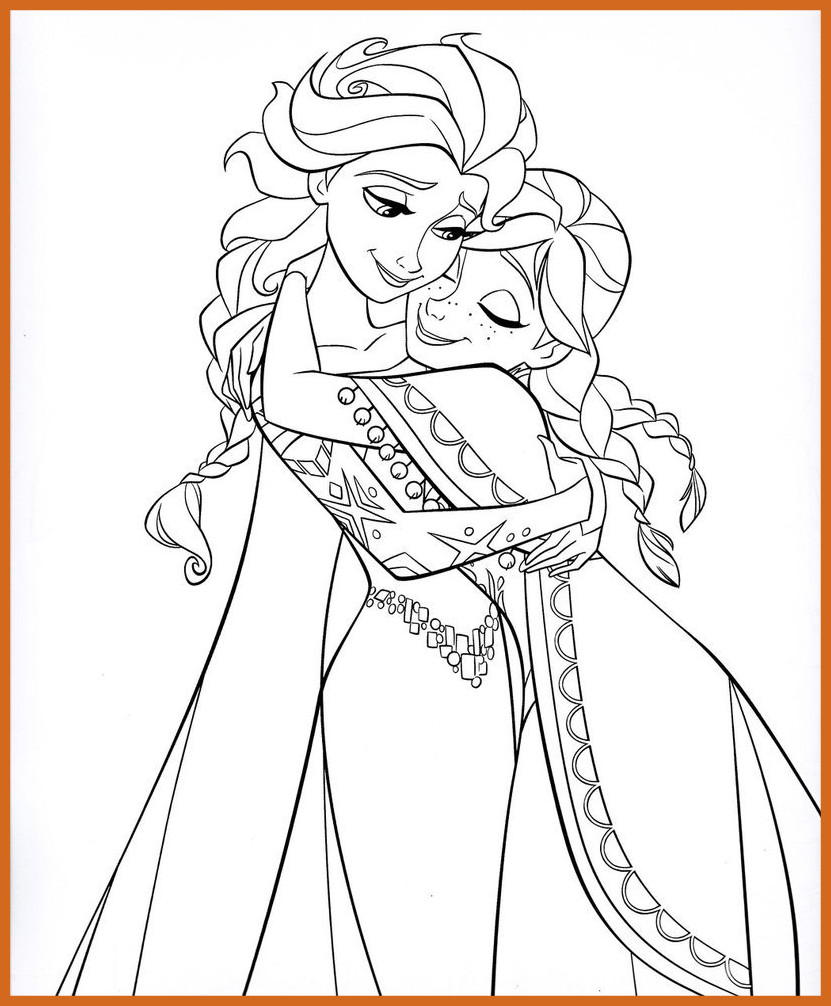 Shocking Elsa And Anna Coloring Pages Printable Frozen Pics 831x1006 Shocking Elsa And Anna Coloring Pages Printable Frozen Pics