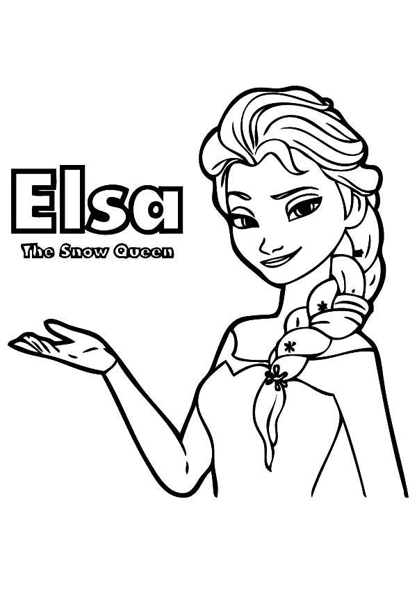 600x849 Queen Elsa From Frozen Coloring Pages Kids Room