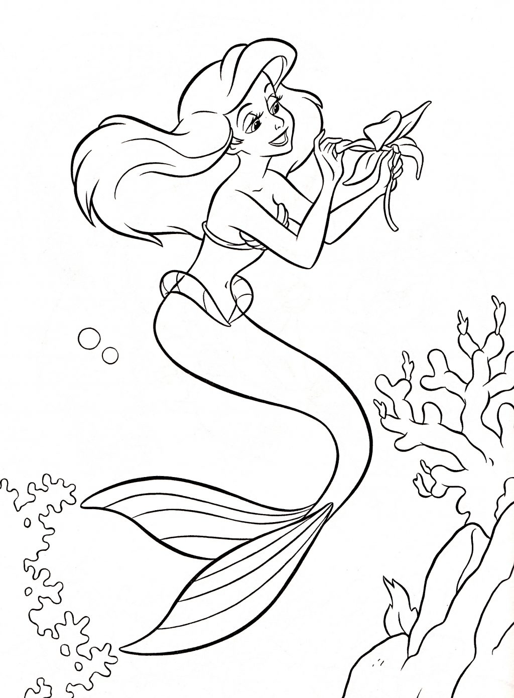 Cool Elsa Ariel And Friends Coloring Page By Leslieann Art 1024x1390 Cool Elsa Ariel And Friends Coloring Page By Leslieann Art