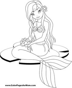 Mermaid Coloring Pages Printable 236x289 Mermaid Coloring Pages Printable