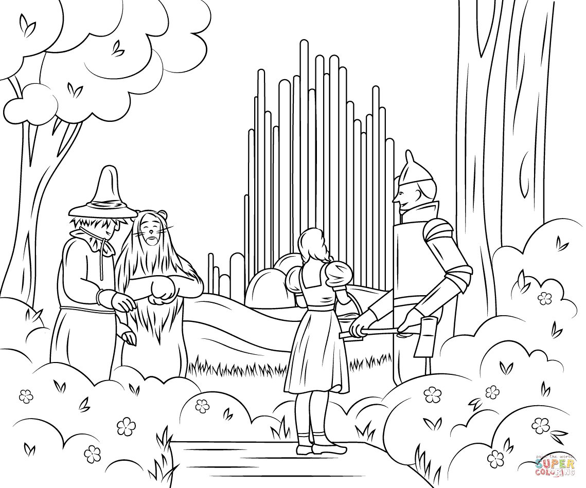 Wizard Of Oz Emerald City Super Coloring Coloring 1139x949 Wizard Of Oz Emerald City Super Coloring Coloring