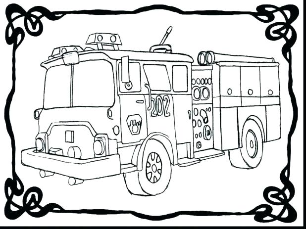 Emergency Vehicles Printable Colouring Pages Fire Truck Coloring 618x463 Emergency Vehicles Printable Colouring Pages Fire Truck Coloring