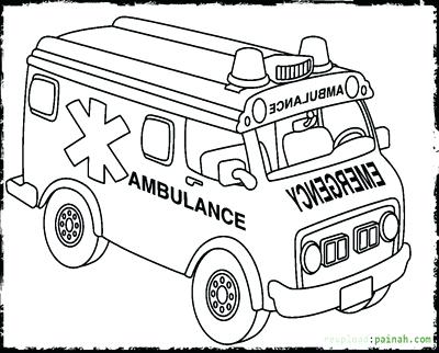 Ambulance Pictures To Colour Emergency Vehicle Coloring Page 400x322 Ambulance Pictures To Colour Emergency Vehicle Coloring Page