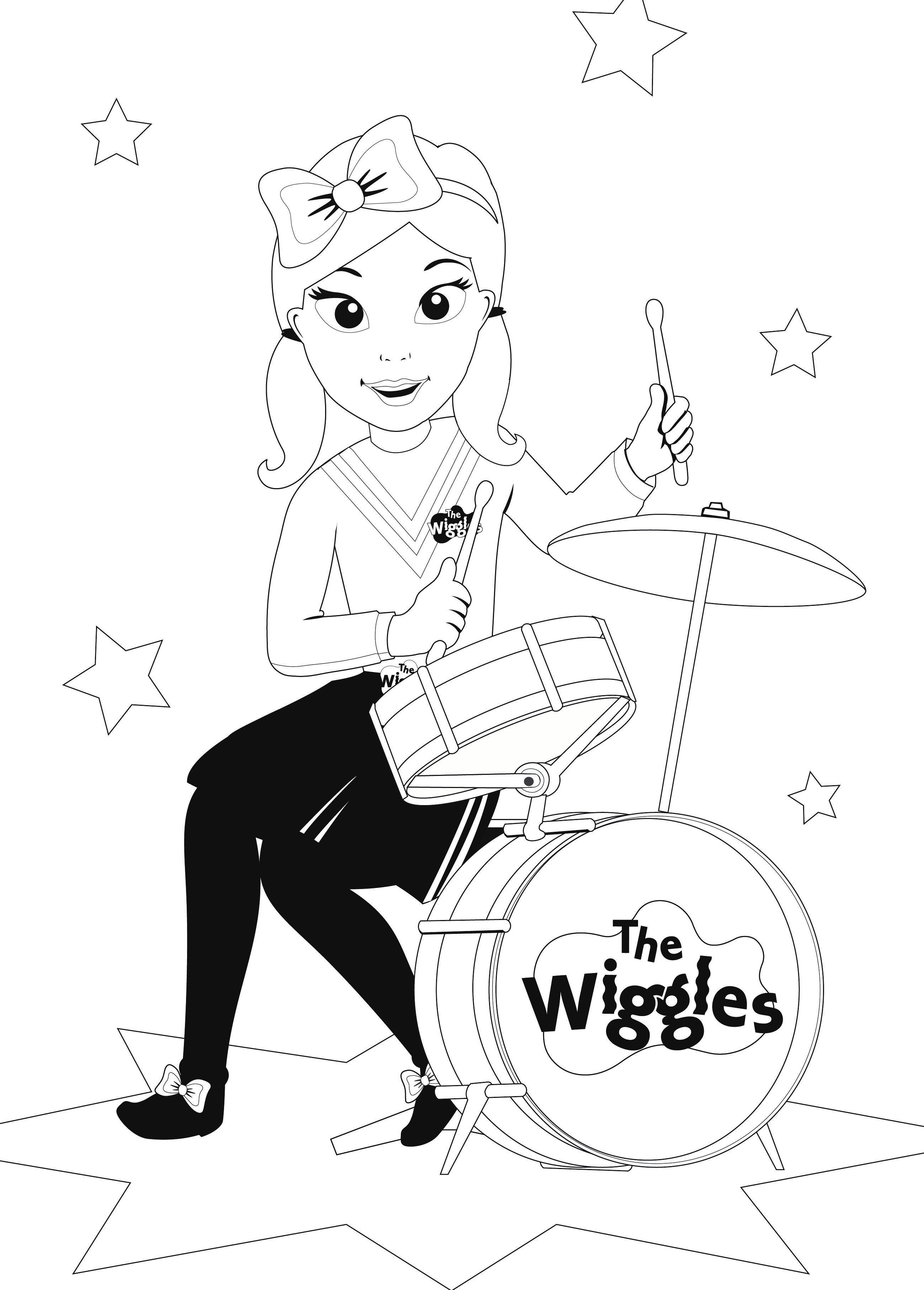2598x3626 Colouring Emma Band Treehouse Wiggles Treehouse