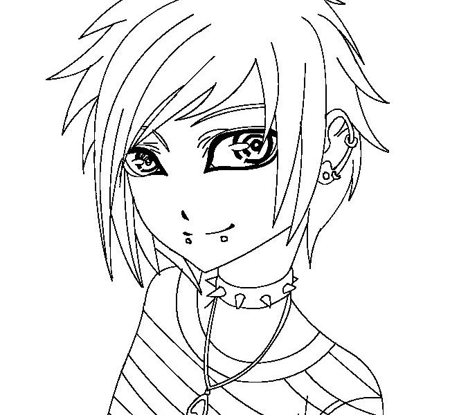 Emo Girl Coloring Pages Free Emo Girls Coloring Pages Printable 650x600 Emo Girl Coloring Pages Free Emo Girls Coloring Pages Printable