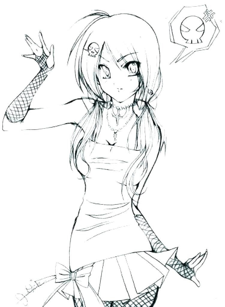 Cool Coloring Pages For Girls More Images Of Emo Girl Coloring 750x1024 Cool Coloring Pages For Girls More Images Of Emo Girl Coloring