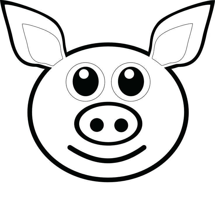 Pig Face Coloring Page Pig Emoji Coloring Pages Printable 736x683 Pig Face Coloring Page Pig Emoji Coloring Pages Printable