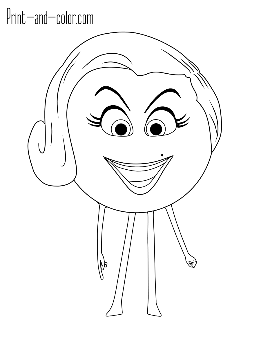 Emoji Coloring Pages Print 900x1200 Emoji Coloring Pages Print