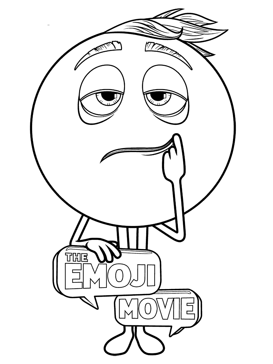 The Emoji Movie Coloring Pages 900x1200 The Emoji Movie Coloring Pages