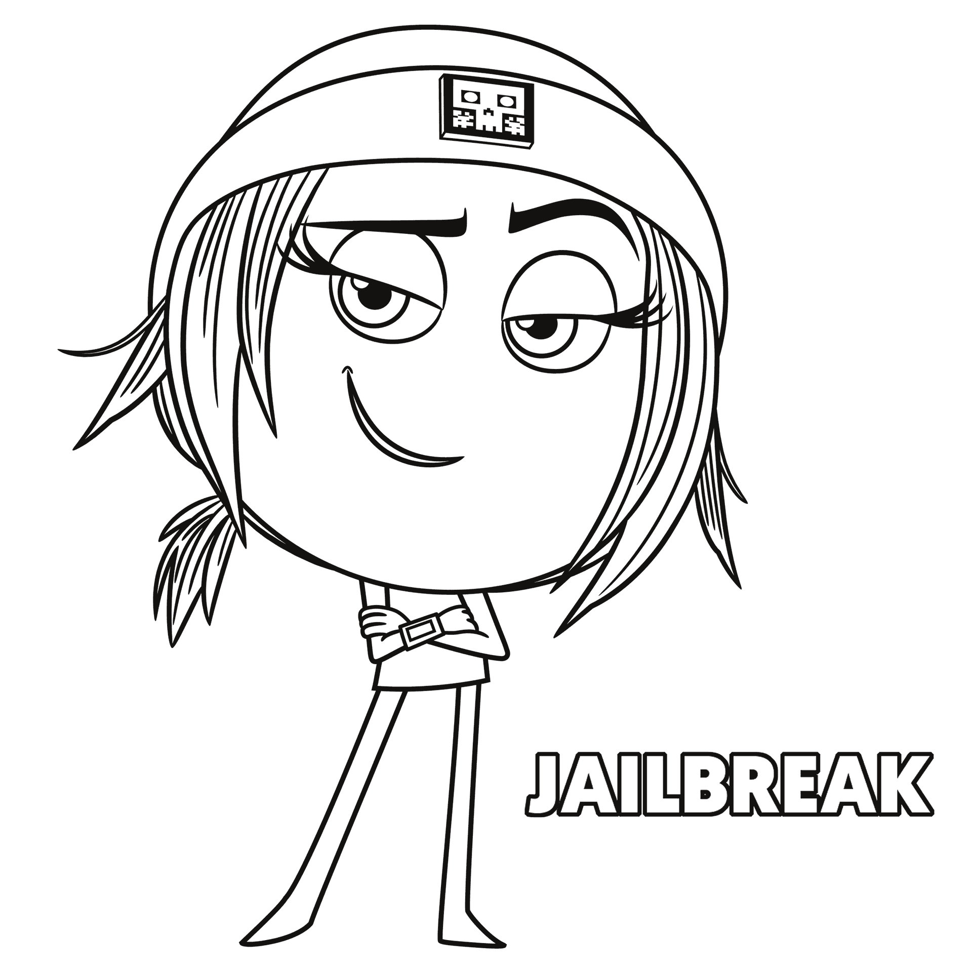 Emoji Movie Coloring Page Jailbreak 1920x1920 Emoji Movie Coloring Page Jailbreak
